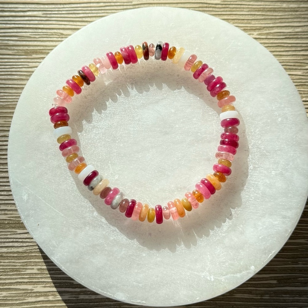 Multicolor Gemstone & Glass Beaded Bracelet
